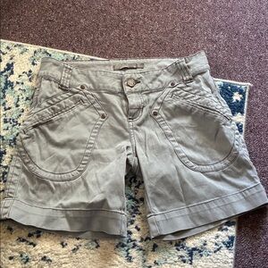 Prana Charcoal Buttoned Shorts